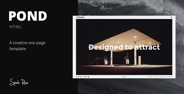 pond - creative portfolio / agency template 