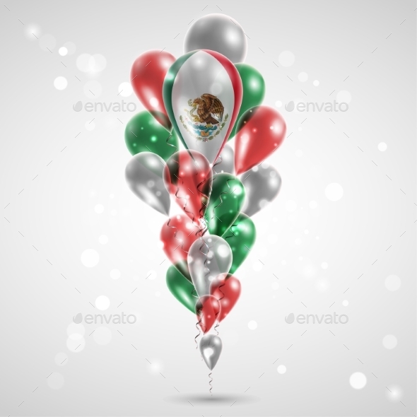 GraphicRiver Flag of Mexico on Balloon 9674980 GraphicRiver Flag of Mexico on Balloon 9674980