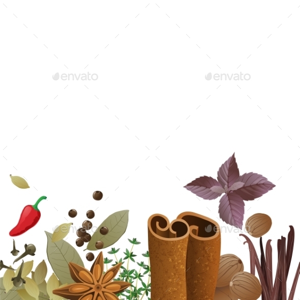 GraphicRiver Background with Spices 9675110 GraphicRiver Background with Spices 9675110