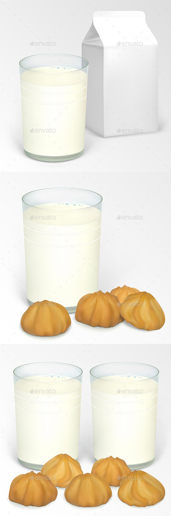 GraphicRiver Milk and Cookie 9675535 GraphicRiver Milk and Cookie 9675535