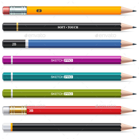 GraphicRiver Colorful Pencils 9677170 GraphicRiver Colorful Pencils 9677170