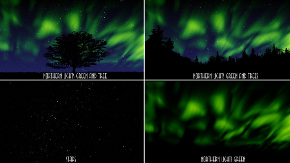 VideoHive Northern Lights Green 9677297 VideoHive Northern Lights Green 9677297