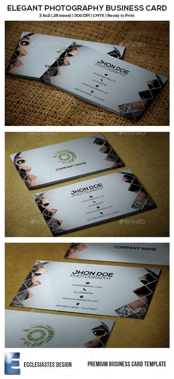 Elegant Photography Business Card (Creative)