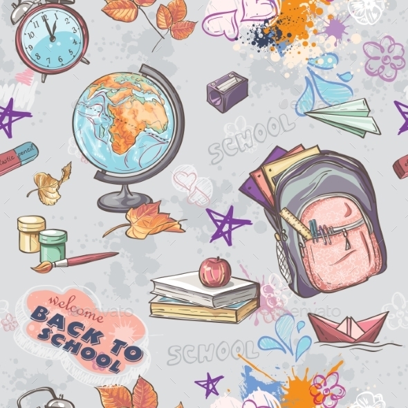 GraphicRiver School Pattern 9677972 GraphicRiver School Pattern 9677972