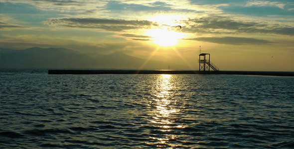 VideoHive Sunset and the Dock 9678640 VideoHive Sunset and the Dock 9678640
