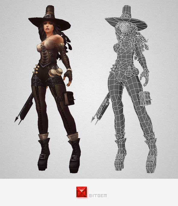 3DOcean Low Poly Female Hunter 9678819 3DOcean Low Poly Female Hunter 9678819