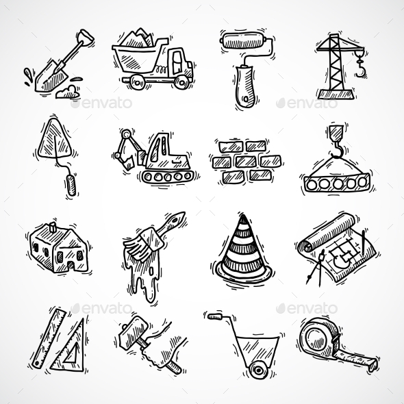 Construction Icons Set (Industries)