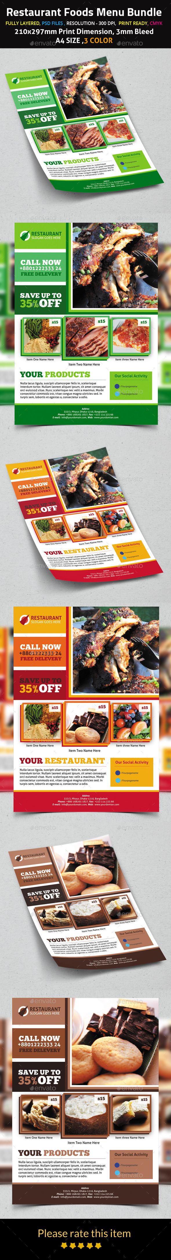 Products Foods Flyer Template