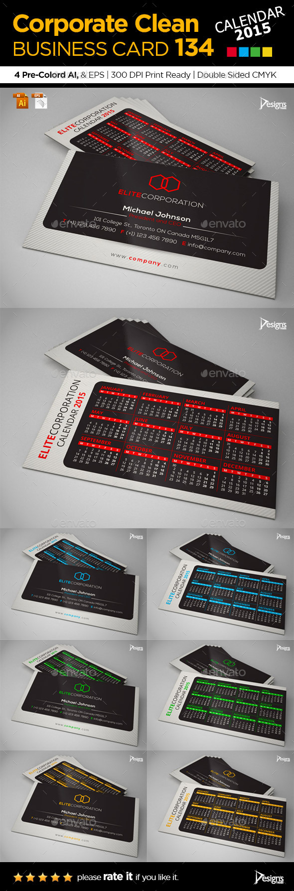 GraphicRiver 2015 Business Card 9680433 GraphicRiver 2015 Business Card 9680433