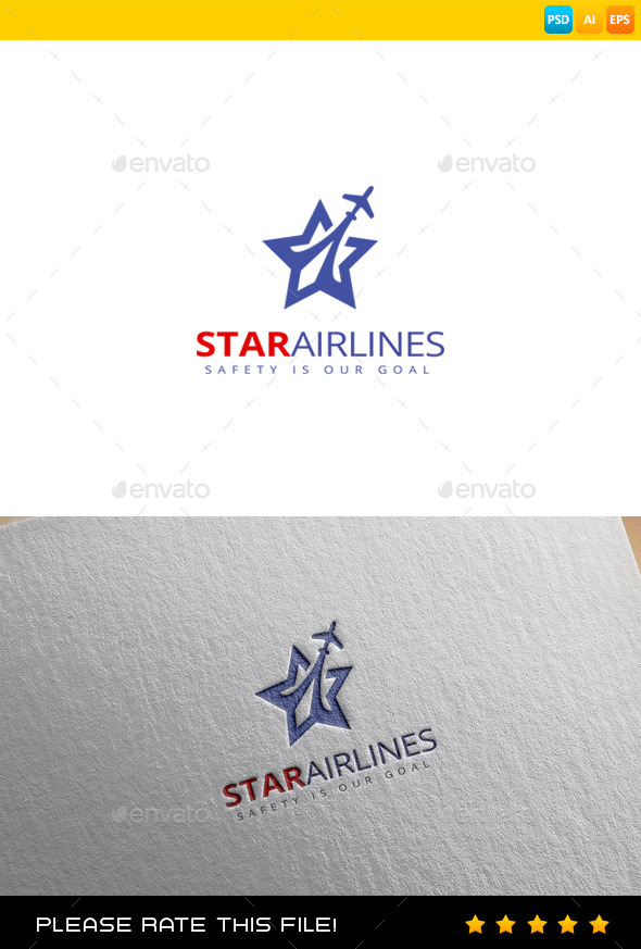 GraphicRiver Plane Logo 9680772 GraphicRiver Plane Logo 9680772