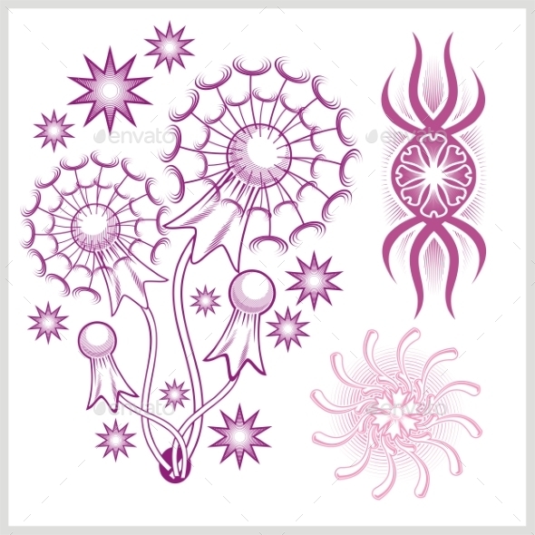 GraphicRiver Flower Design for Tattoo 9680920 GraphicRiver Flower Design for Tattoo 9680920