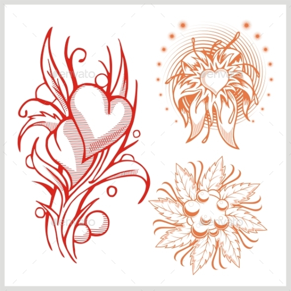 GraphicRiver Flower Design for Tattoo 9680926 GraphicRiver Flower Design for Tattoo 9680926