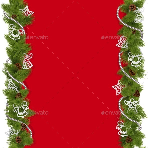 Vector Christmas Background with Beads Vector Christmas Background with Beads