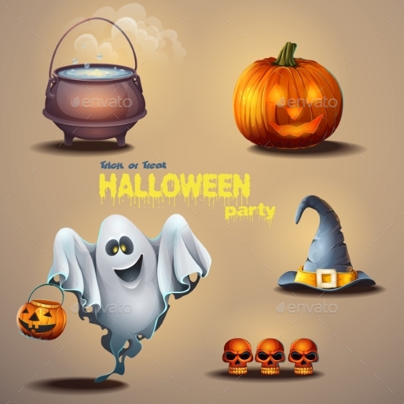 GraphicRiver Halloween Elements 9682885 GraphicRiver Halloween Elements 9682885
