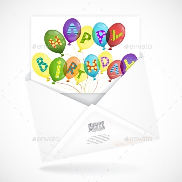 GraphicRiver Postal Envelopes With Greeting Card 9683024 GraphicRiver Postal Envelopes With Greeting Card 9683024
