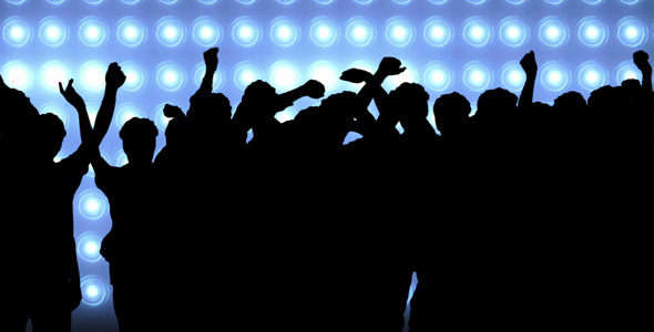 VideoHive A Group of People Amid Flood Lights 9683077 VideoHive A Group of People Amid Flood Lights 9683077