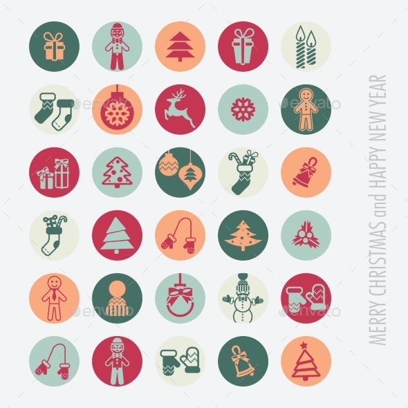 Christmas Icons Set Christmas Icons Set