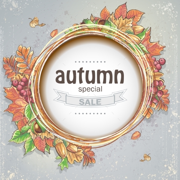 GraphicRiver Autumn Frame 9683215 GraphicRiver Autumn Frame 9683215