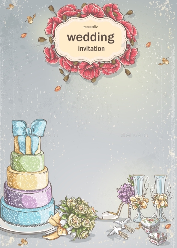 GraphicRiver Wedding Card 9683254 GraphicRiver Wedding Card 9683254