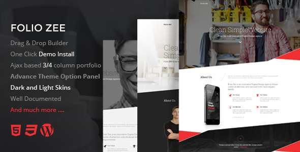 folio zee - one page multi purpose theme 