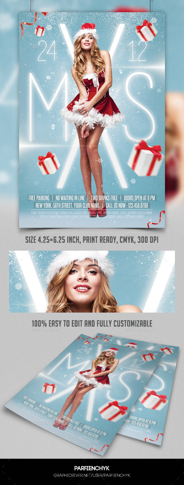 Christmas Party Flyer Template