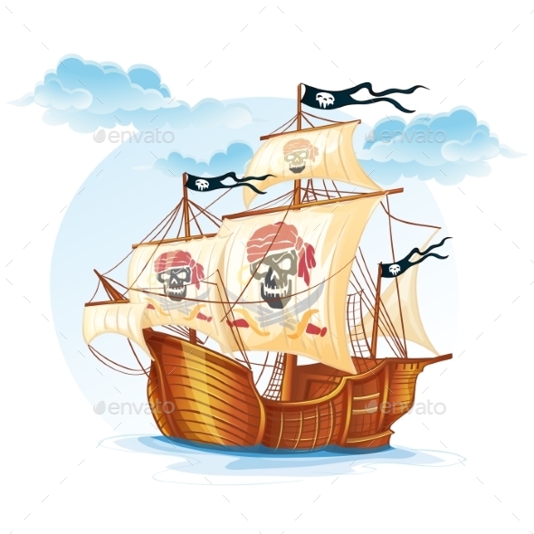 GraphicRiver Pirate Ship 9684396 GraphicRiver Pirate Ship 9684396