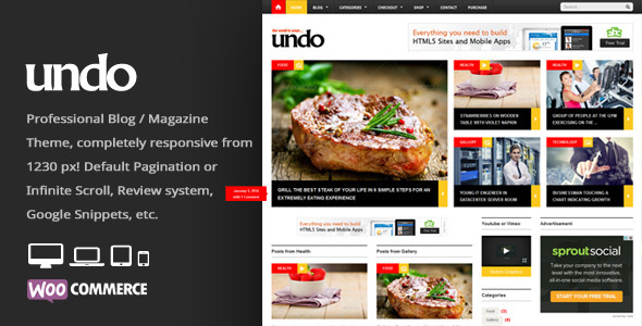 Undo Premium WordPress News Magazine Theme Undo Premium WordPress News Magazine Theme
