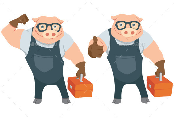 GraphicRiver Repair Pig 9626345 GraphicRiver Repair Pig 9626345