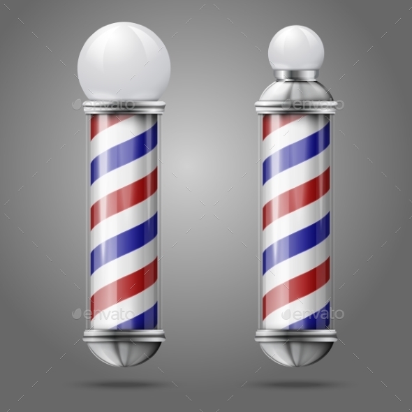 GraphicRiver Vintage Barber Shop Poles 9686651 GraphicRiver Vintage Barber Shop Poles 9686651