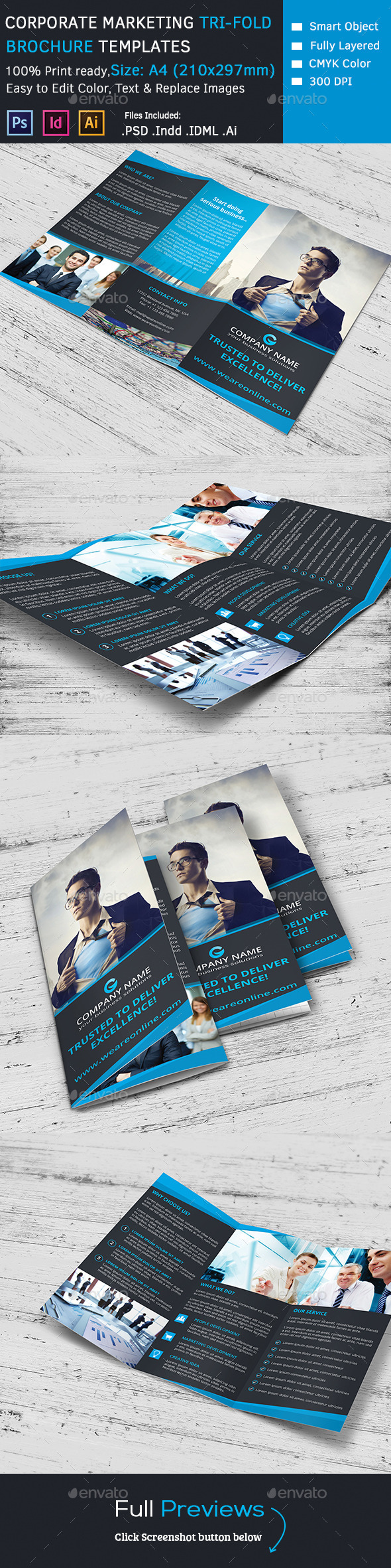Corporate Marketing Tri-Fold Brochure Corporate Marketing Tri-Fold Brochure