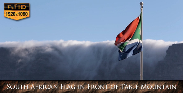 VideoHive South African Flag in Front of Table Mountain 9687103 VideoHive South African Flag in Front of Table Mountain 9687103