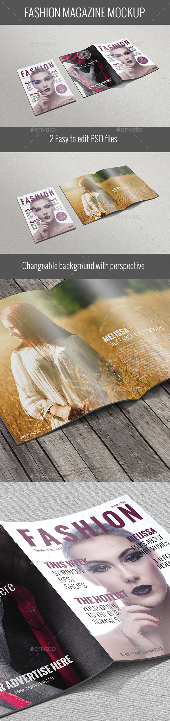 GraphicRiver Fashion Magazine Mockup 9687732 GraphicRiver Fashion Magazine Mockup 9687732