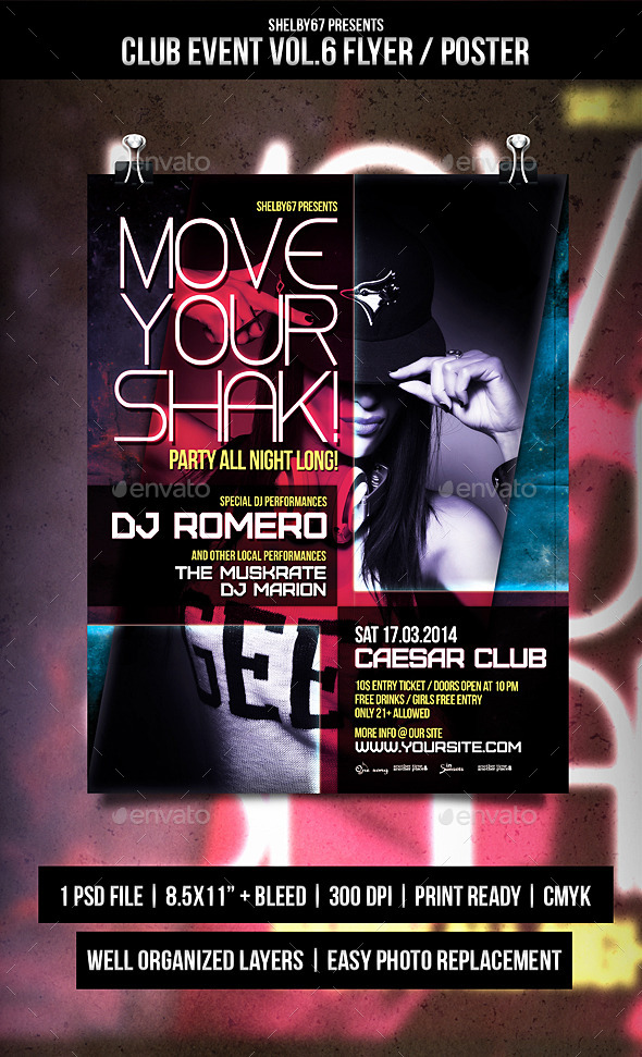 Club Event Flyer / Poster Vol.6 (Events)