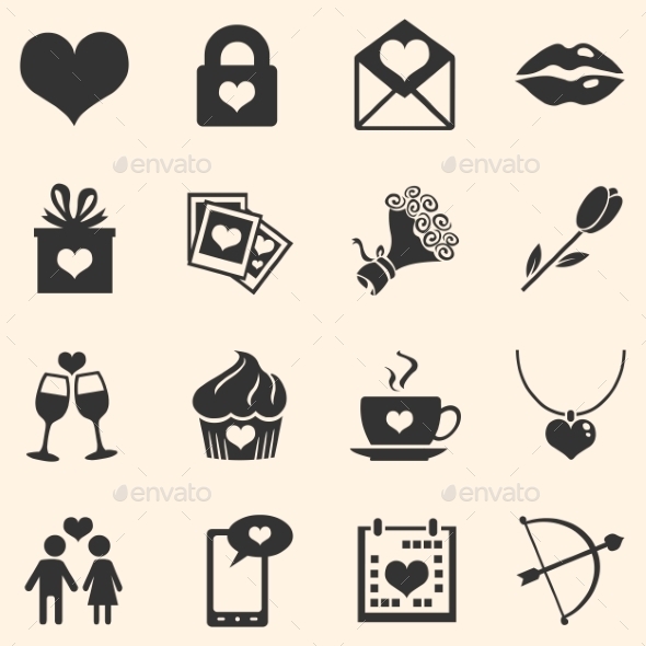 GraphicRiver Set of Icons for Valentine Day 9690970 GraphicRiver Set of Icons for Valentine Day 9690970