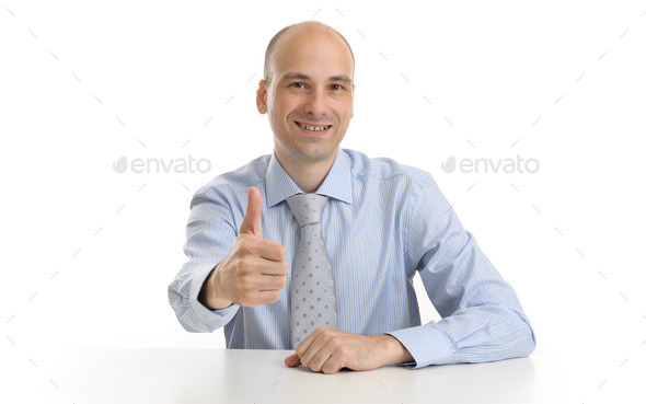 businessman showing his thumb up (Misc) Photo Download