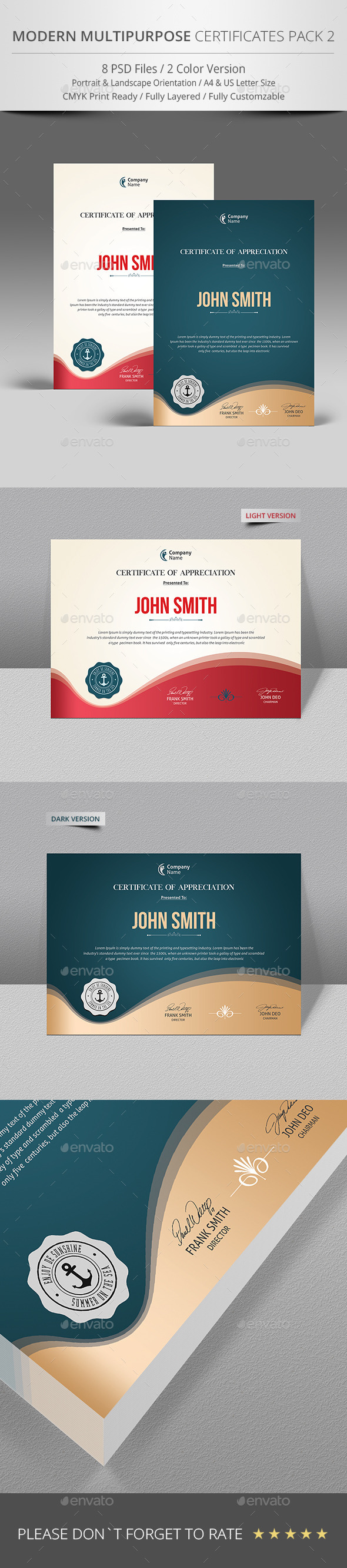 GraphicRiver Simple Multipurpose Certificate 9691722 GraphicRiver Simple Multipurpose Certificate 9691722