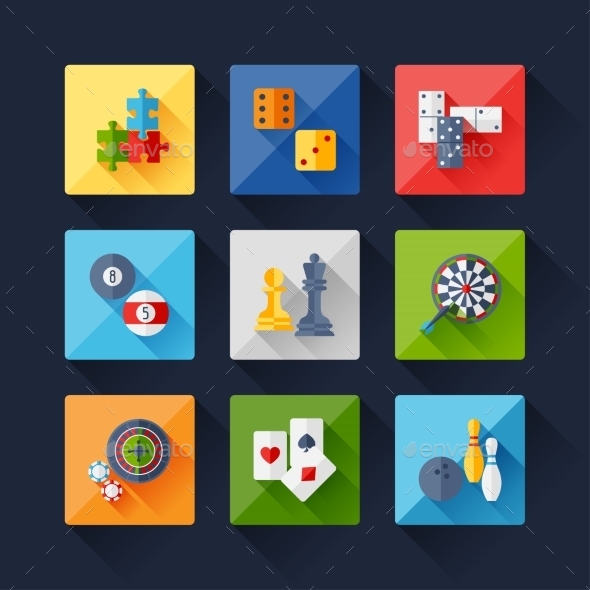 GraphicRiver Set of Game Icons 9692922 GraphicRiver Set of Game Icons 9692922