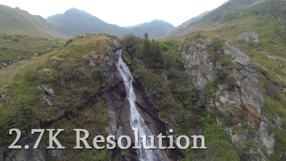 VideoHive Flying over Waterfall 9693082 VideoHive Flying over Waterfall 9693082