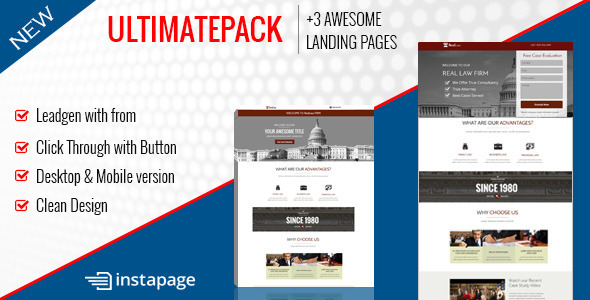 ultimate pack - instapage landing pages for law 