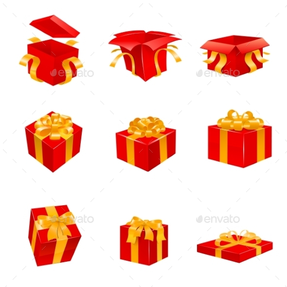 GraphicRiver Gift Set 9693304 GraphicRiver Gift Set 9693304