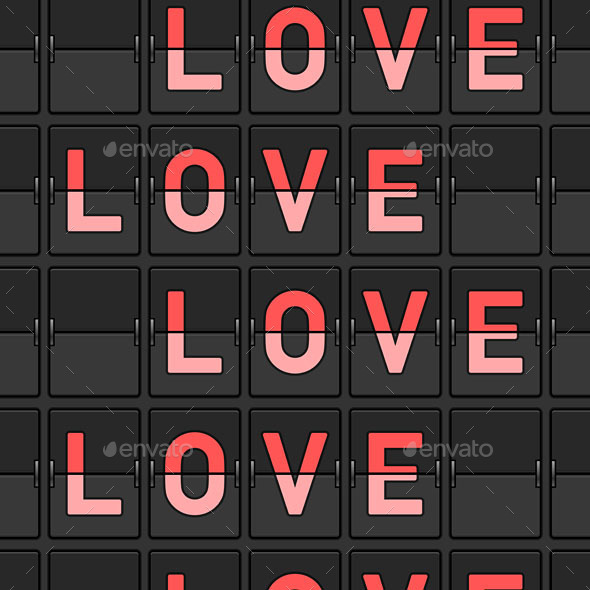 GraphicRiver Love Flip Board 9693454 GraphicRiver Love Flip Board 9693454