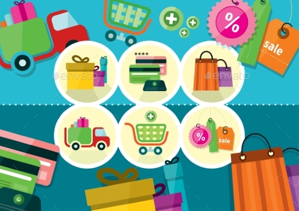GraphicRiver Shopping Icons 9693955 GraphicRiver Shopping Icons 9693955