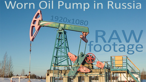 VideoHive Worn Oil Pump in Russia 9694100 VideoHive Worn Oil Pump in Russia 9694100