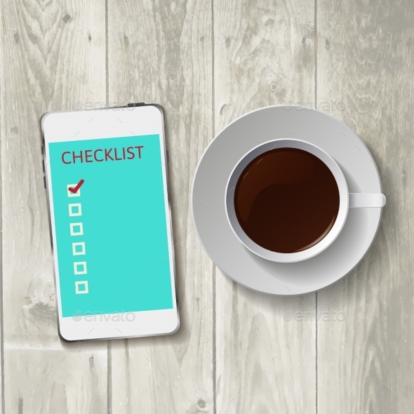 Smart Phone with Check List Smart Phone with Check List