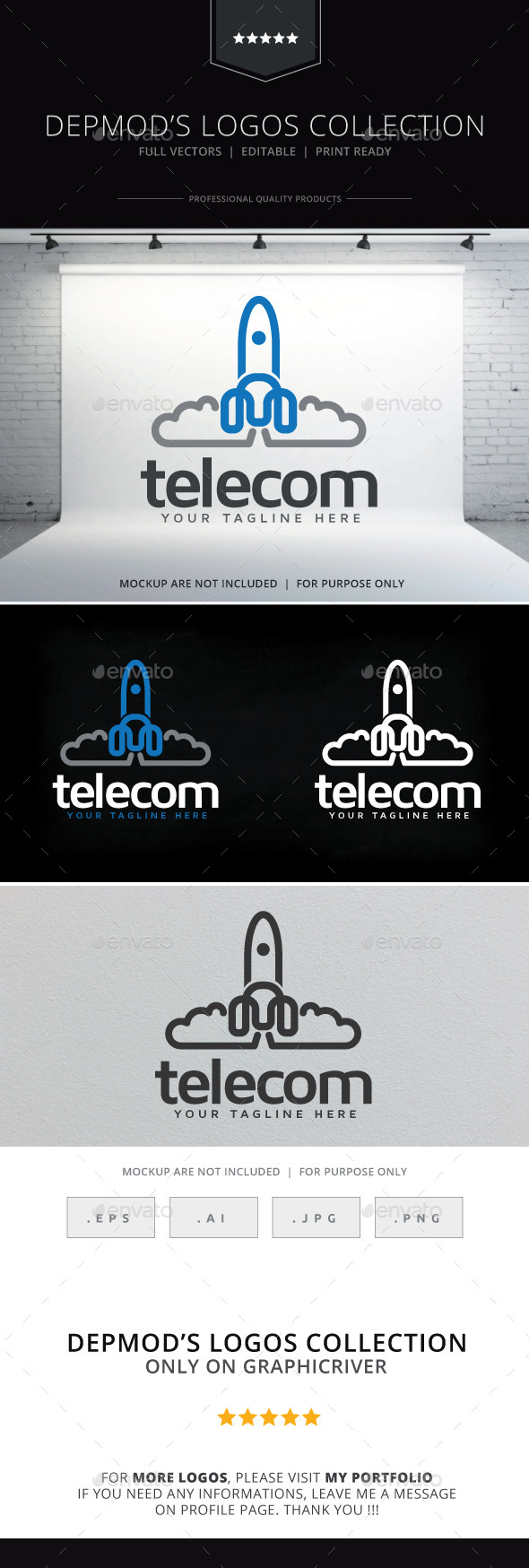 GraphicRiver Telecom Logo 9695480 GraphicRiver Telecom Logo 9695480