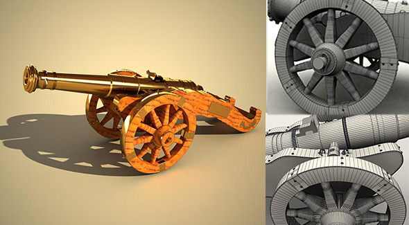 3DOcean Cannon Miniature 9695494 3DOcean Cannon Miniature 9695494