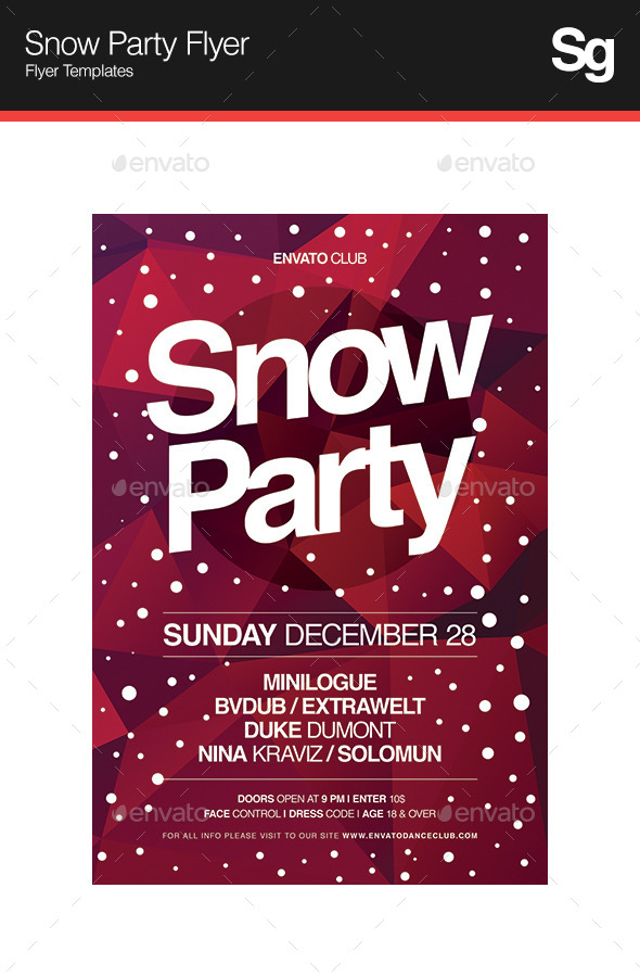 Snow Flyer Template Dondrup