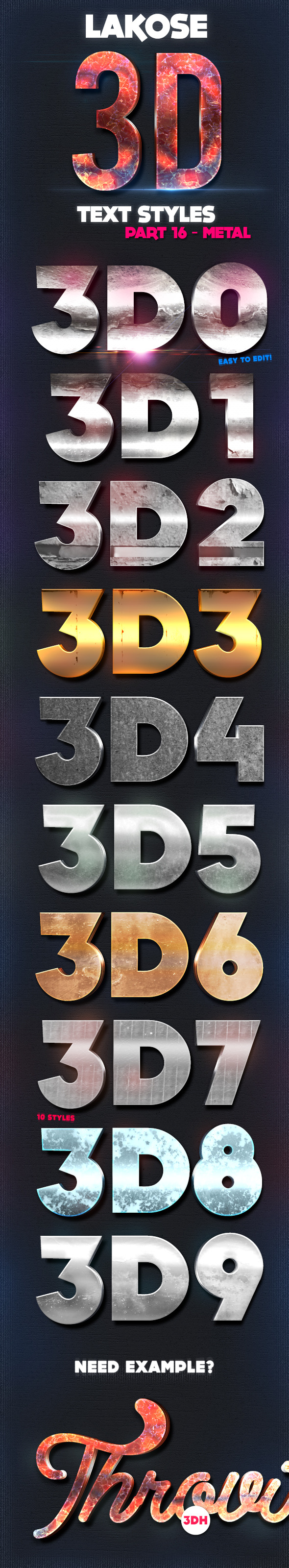 GraphicRiver Lakose 3D Text Styles Part 16 9695871 GraphicRiver Lakose 3D Text Styles Part 16 9695871