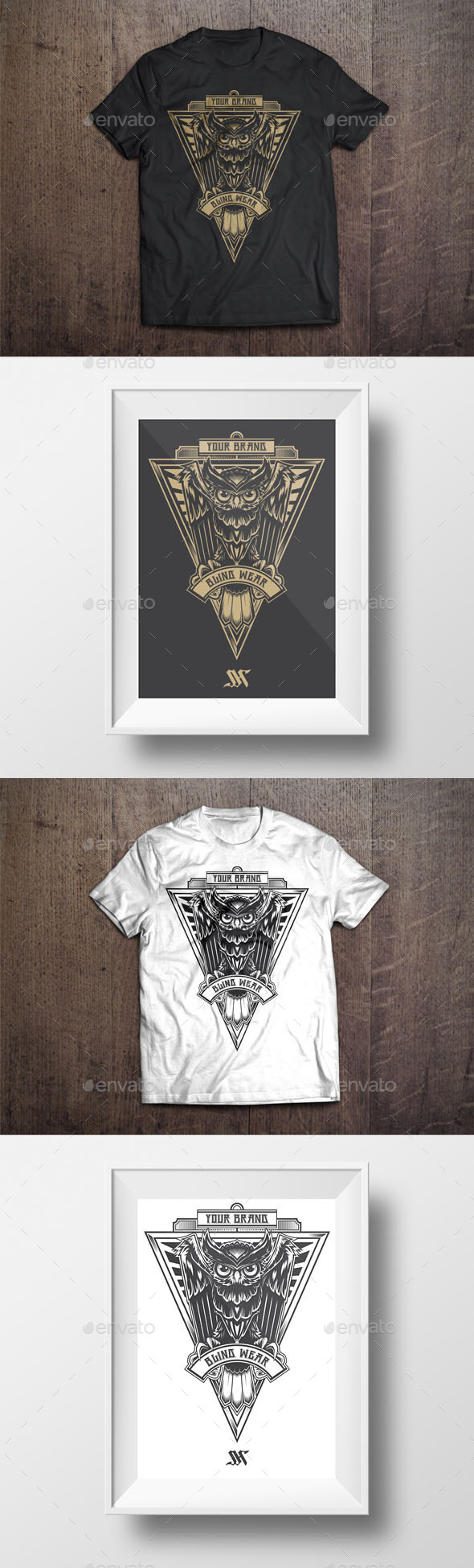 GraphicRiver T-Shirt Illustration Owl Theme 9696708 GraphicRiver T-Shirt Illustration Owl Theme 9696708