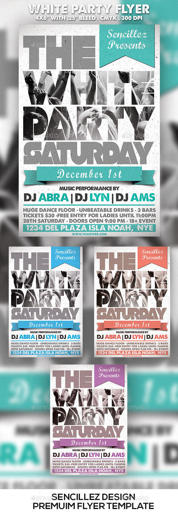 GraphicRiver White Party Flyer 9649656 GraphicRiver White Party Flyer 9649656